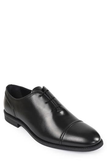 Macnola Michigan Arizona Cap Toe Oxford In Black