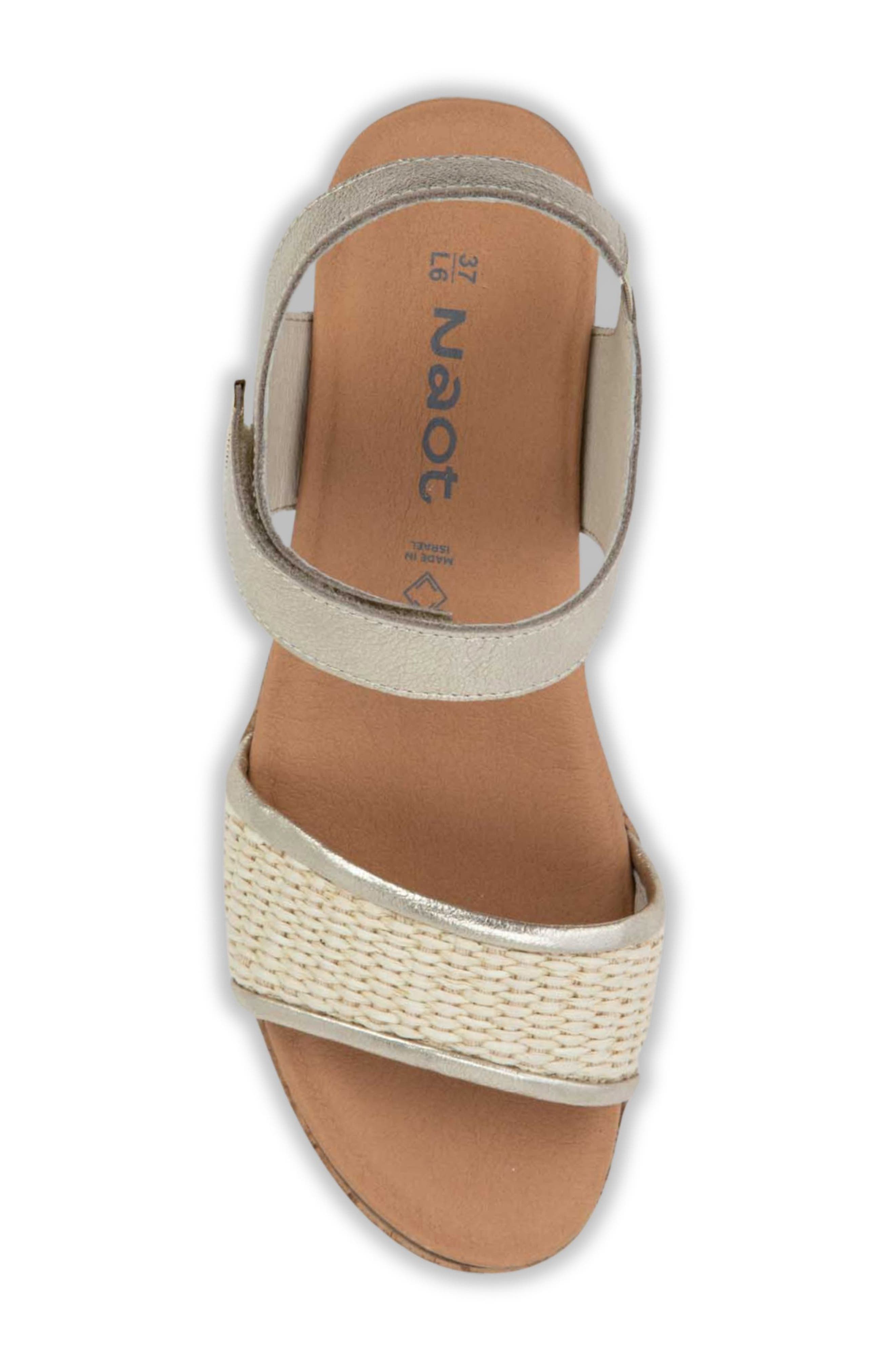 Summer Wedge Sandal, Alternate, color, RADIANT GOLD/ RAFFIA