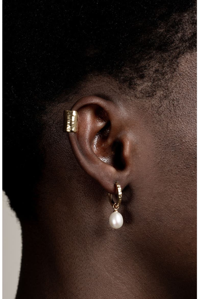 Men's Long Straight Nomad Ear Cuff, Alternate, color, Yellow Gold Vermeil