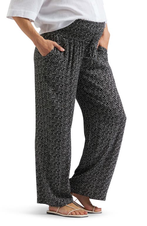 RIPE MATERNITY RIPE MATERNITY EMMY SMOCKED DRAWSTRING WIDE LEG PANTS