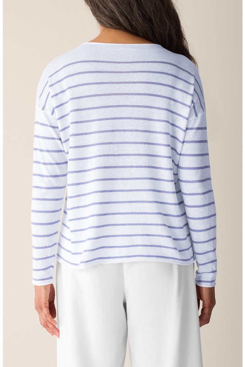 Organic Linen & Organic Cotton Crewneck Sweater, Alternate, color, HAZE