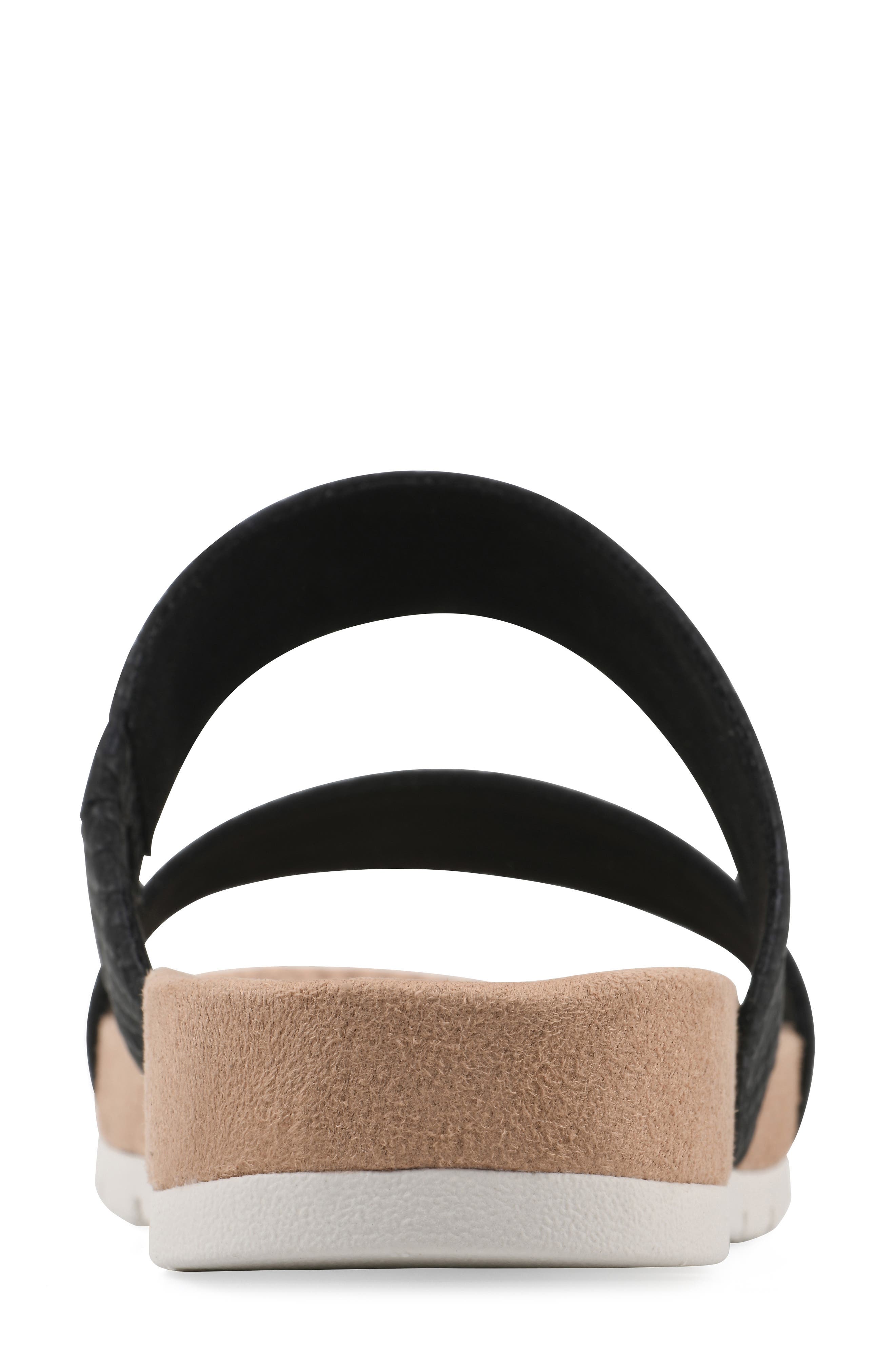 CLIFFS BY WHITE MOUNTAIN Tahlie Slide Sandal, Alternate, color, Black/Es-Print