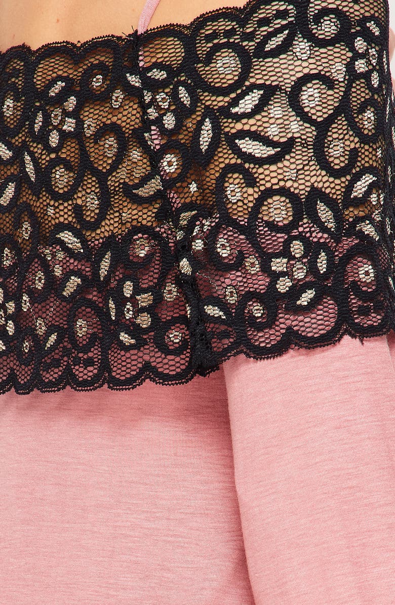 BLUEGREY Drop Shoulder Lace Tunic, Alternate, color, Rose Dusty