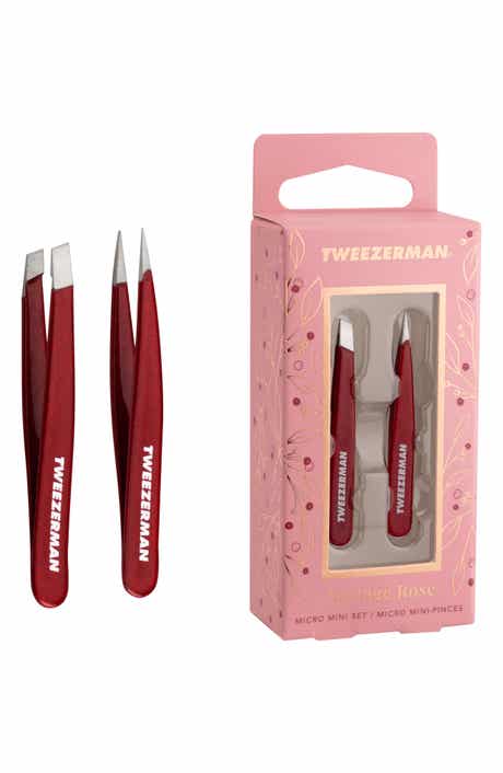 TWEEZERMAN Vintage Rose Micro Mini Tweezer Set