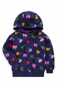 Mini Boden Kids' Print Cotton Hoodie