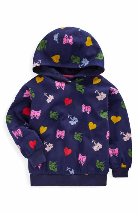 Mini Boden Kids' Print Cotton Hoodie