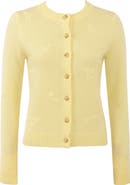 HOUSE OF CB Poppie Embroidered Wool & Cashmere Cardigan