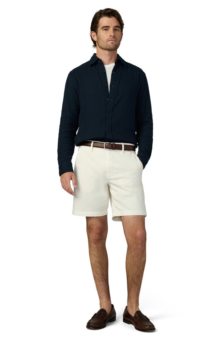 Joe's Cedric Cotton Gauze Button-Up Shirt, Alternate, color, True Navy