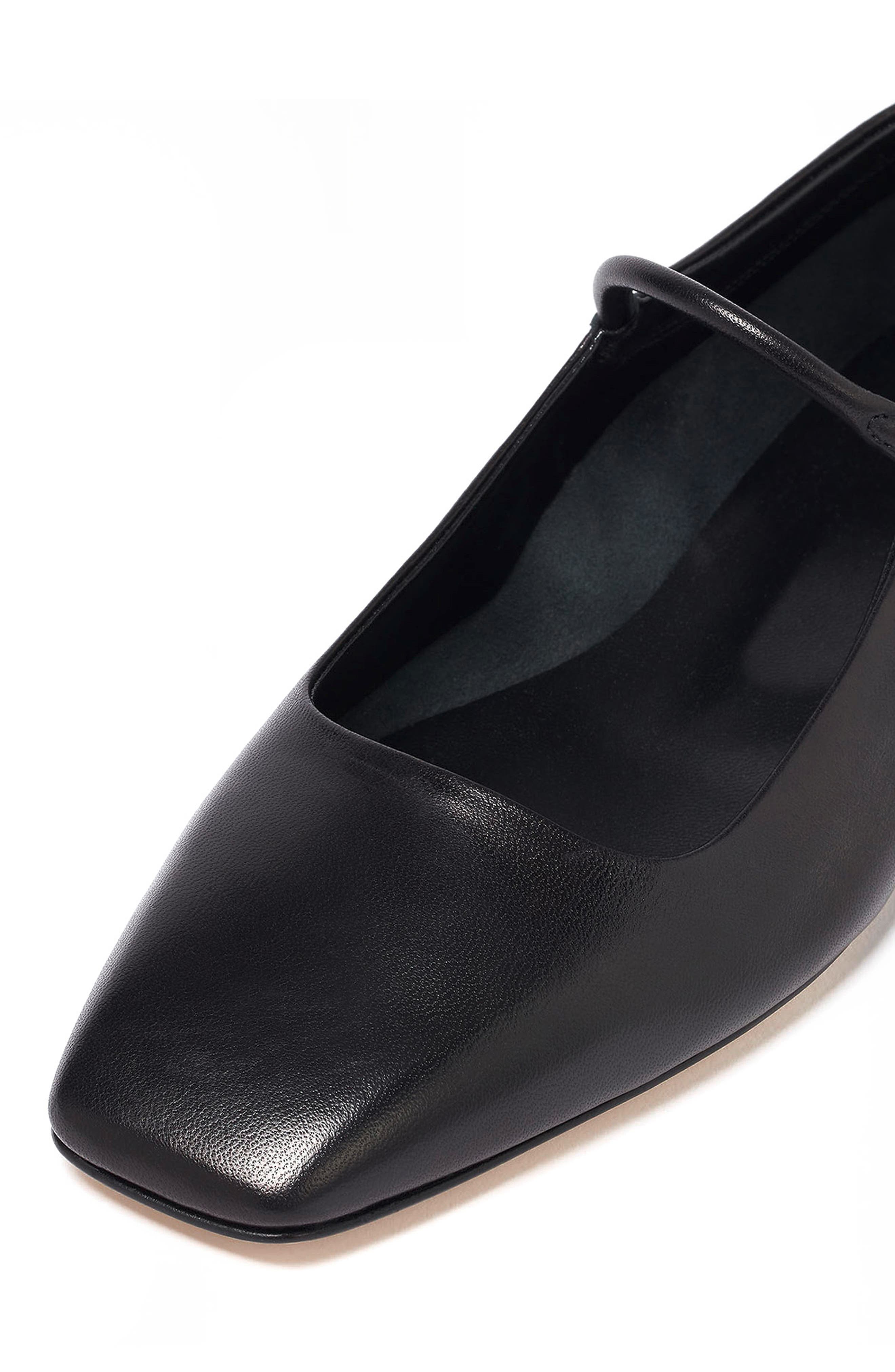 Uma Mary Jane Flat, Alternate, color, BLACK