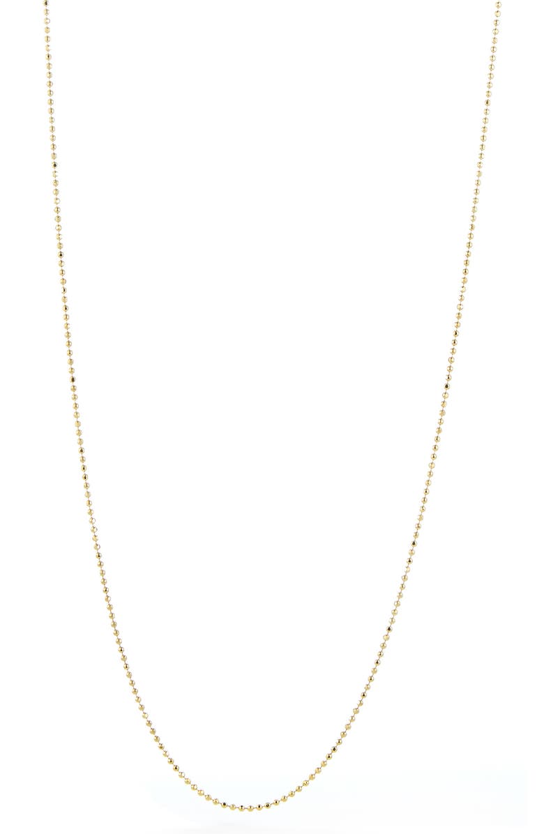 Ember Fine Jewelry 14K Gold Ball Chain Necklace, Main, color, Gold