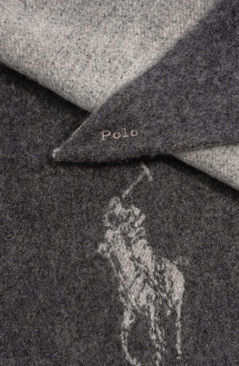 Polo Ralph Lauren Polo Player Wool Triangle Wrap, Alternate, color, 