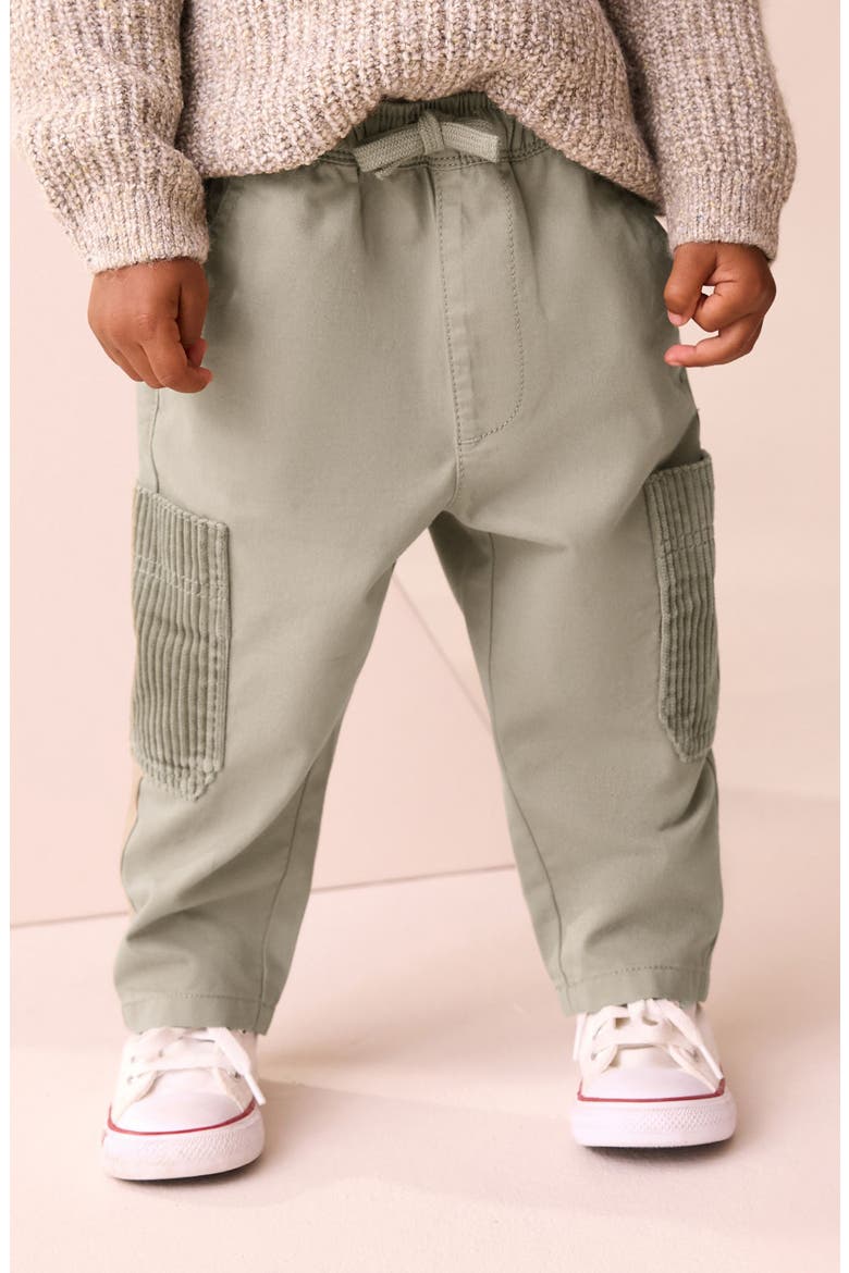 Kids' Cotton Corduroy Cargo Pants, Alternate, color, GREEN