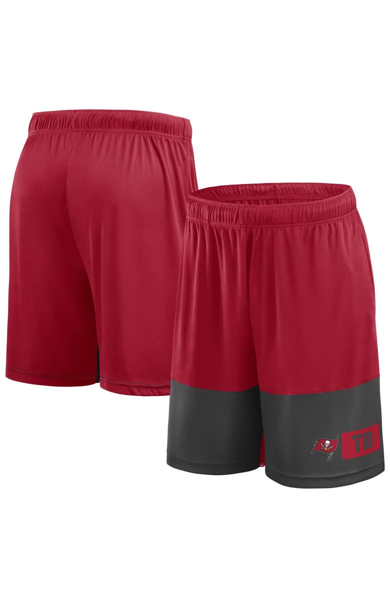 FANATICS Men's Fanatics Red/Pewter Tampa Bay Buccaneers Big & Tall Best of the Best Performance Shorts, Main, color, Red