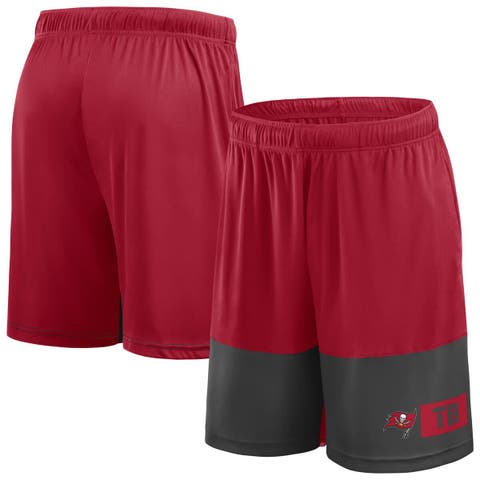 Men's Fanatics Red/Pewter Tampa Bay Buccaneers Big & Tall Best of the Best Performance Shorts