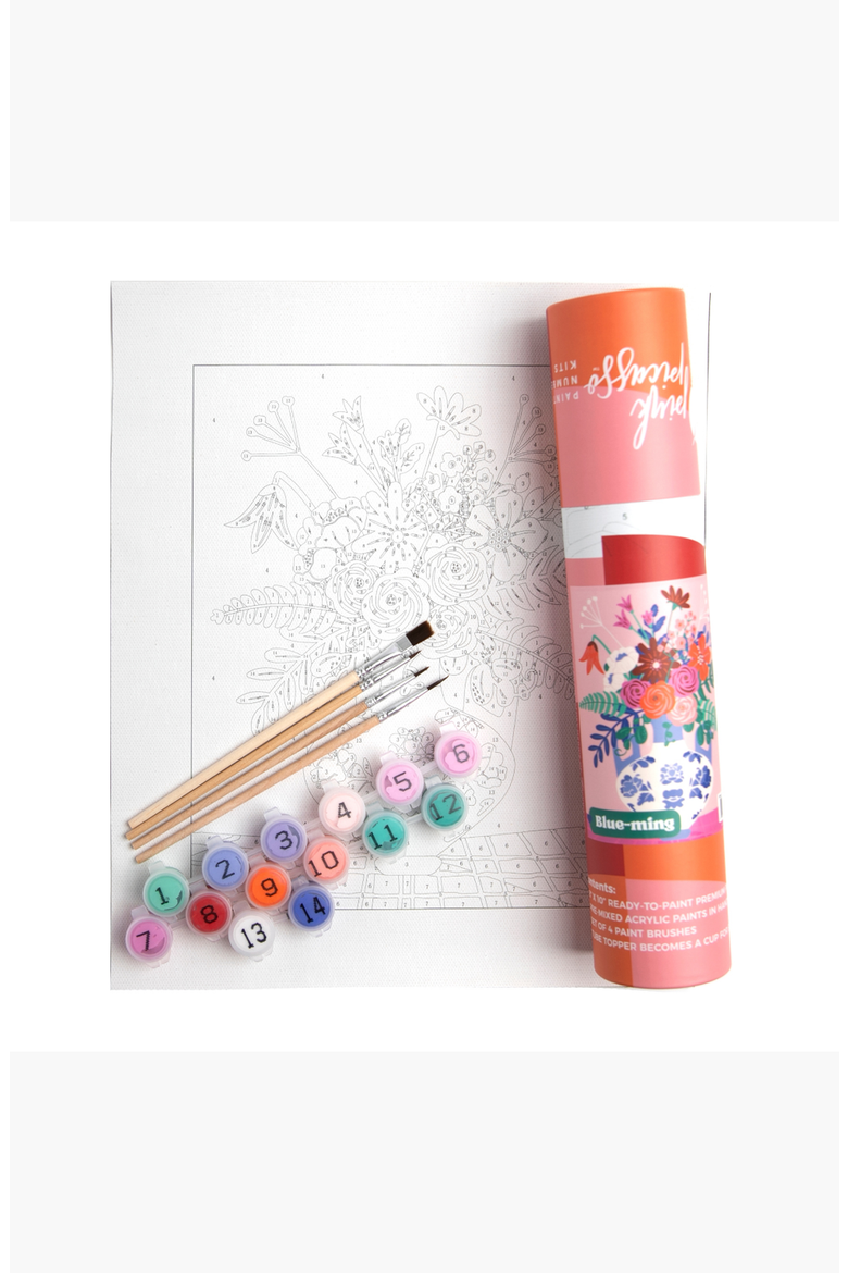 Blue-Ming Paint by Numbers Kit, Alternate, color, Multicolor