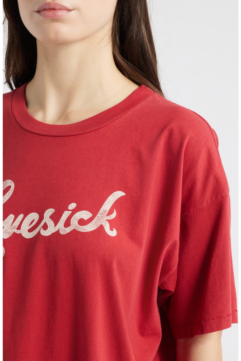 Lovesick Merch Cotton Graphic T-Shirt, Alternate, color, SCARLET