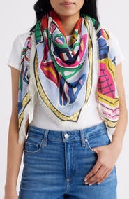 Echo Cubists Square Scarf