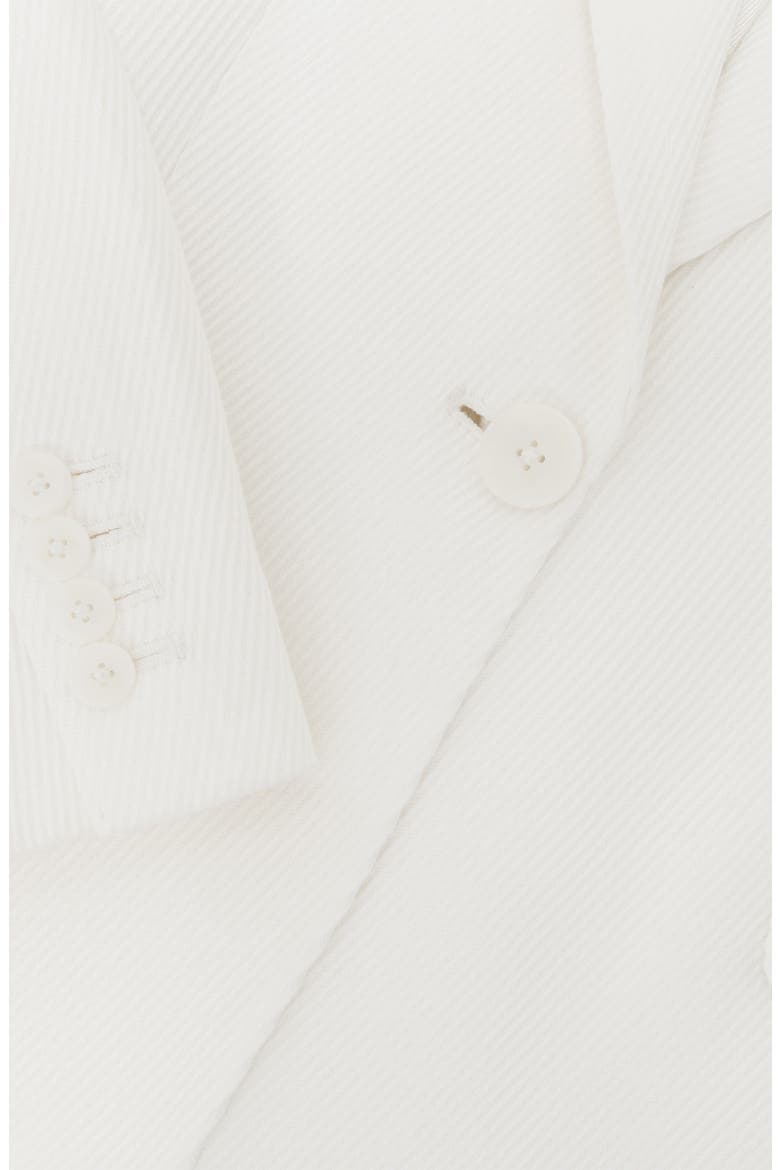 Alyx Texture One-Button Linen Blend Blazer, Alternate, color, WHITE