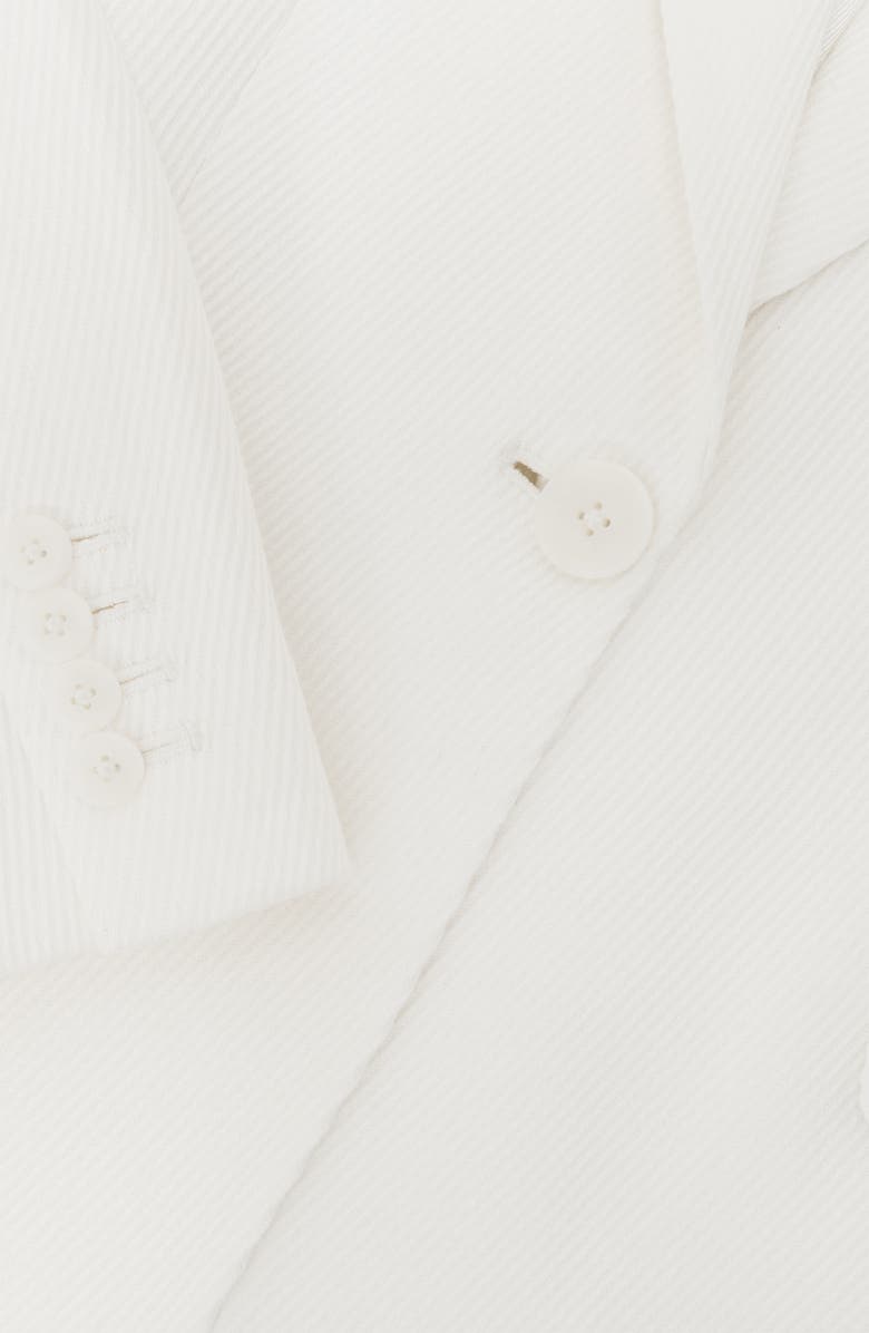 Reiss Alyx Texture One-Button Linen Blend Blazer, Alternate, color, White