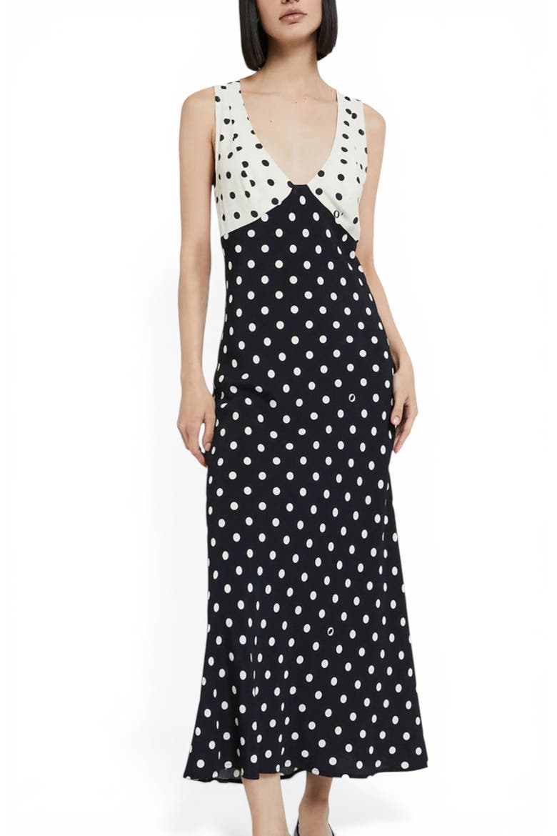 Viscose Long Dress, Main, color, Black