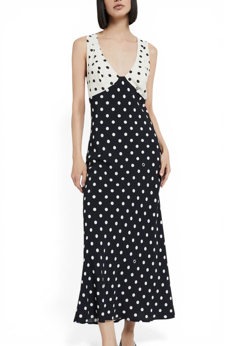 ottod'Ame Viscose Long Dress, Main, color, Black