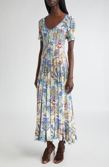 Etro Floral Knit Midi Dress | Nordstrom