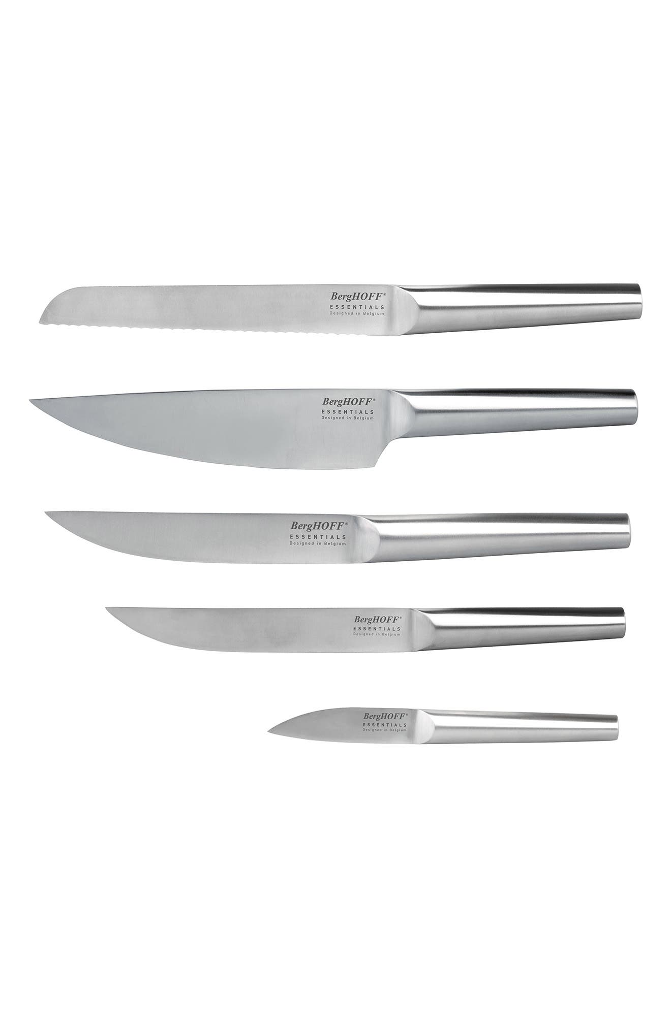 BergHOFF INTERNATIONAL Eclipse 6-Piece Stainless Steel Knife Block Set
