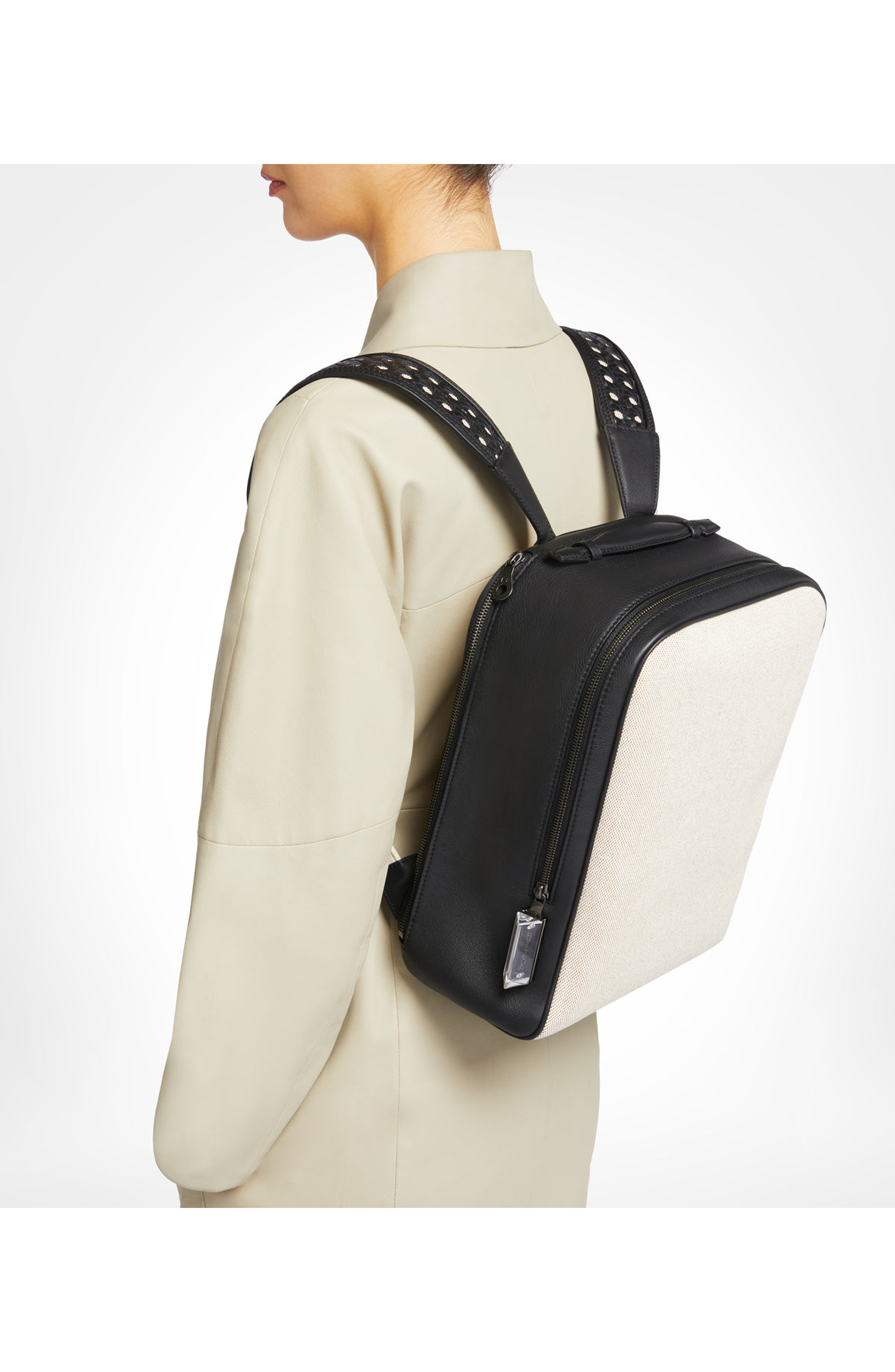 Aviteur Cristallo Mini Backpack, Alternate, color, Black Trim