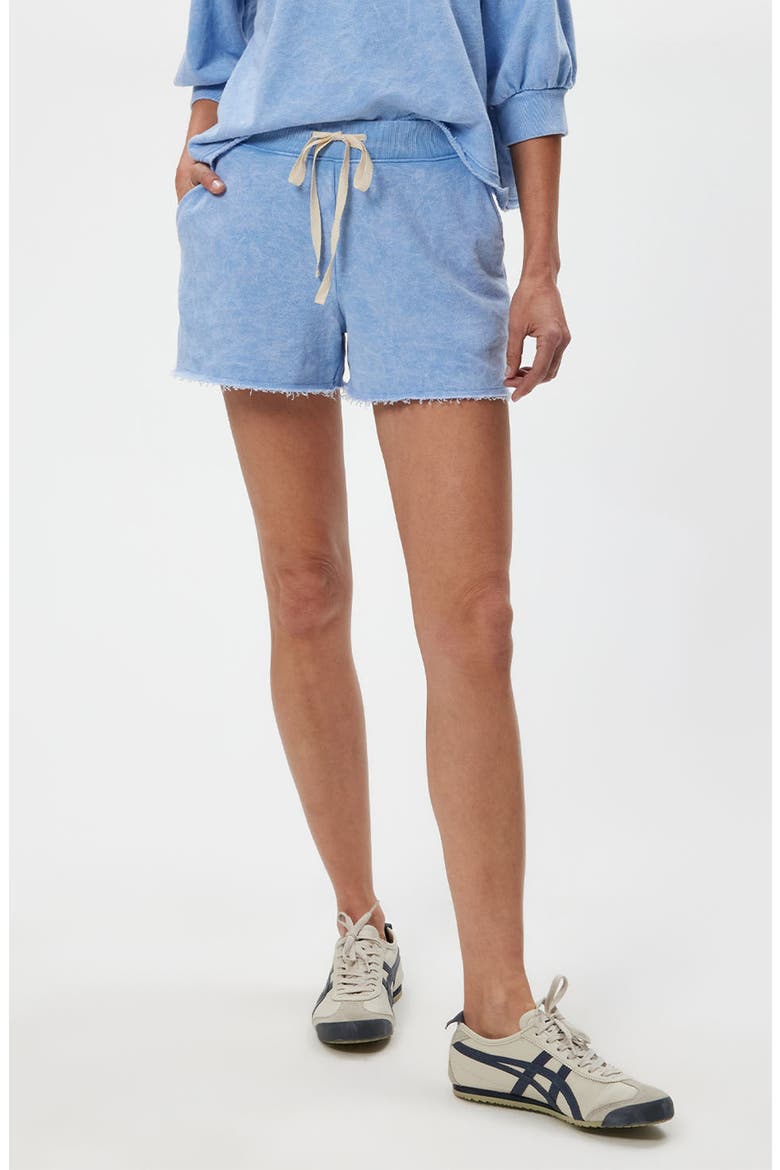 Otto Tie Waist Sweat Shorts, Main, color, SKY