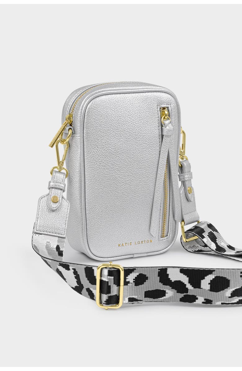 Katie Loxton Hallie Small Crossbody Bag in Silver, Alternate, color, Silver