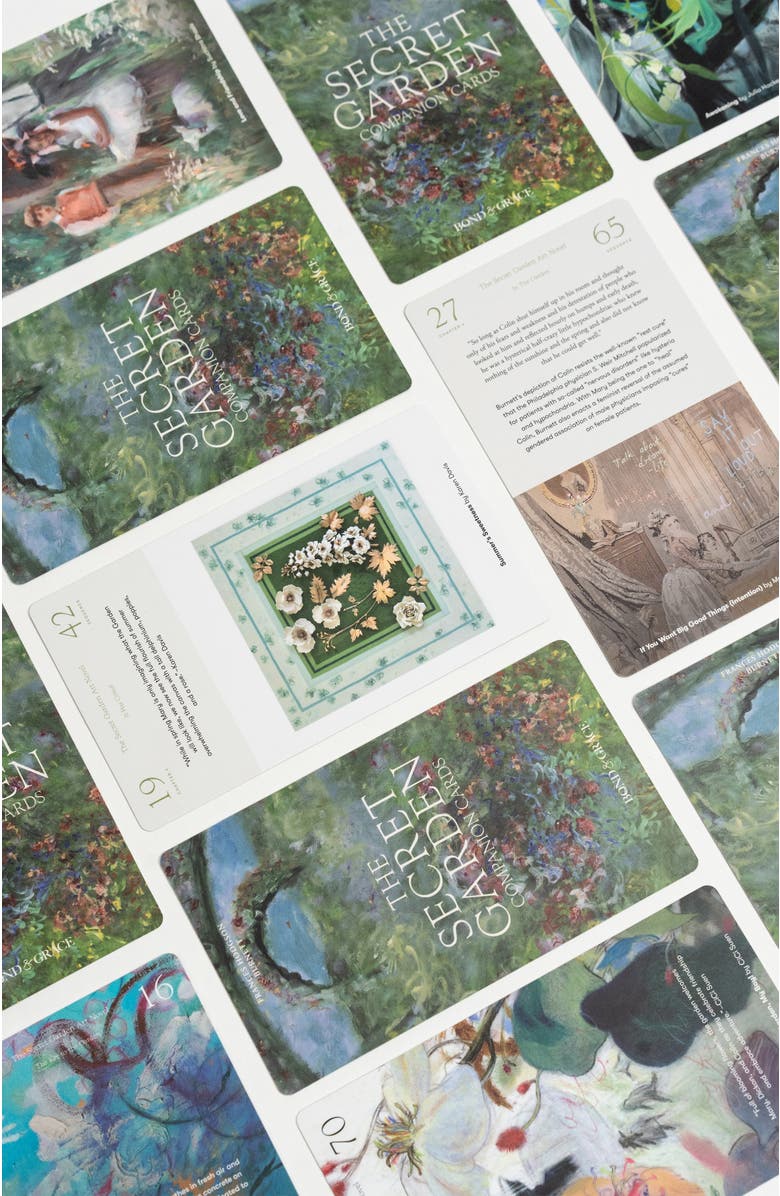 Bond & Grace The Secret Garden Companion Cards, Alternate, color, Green