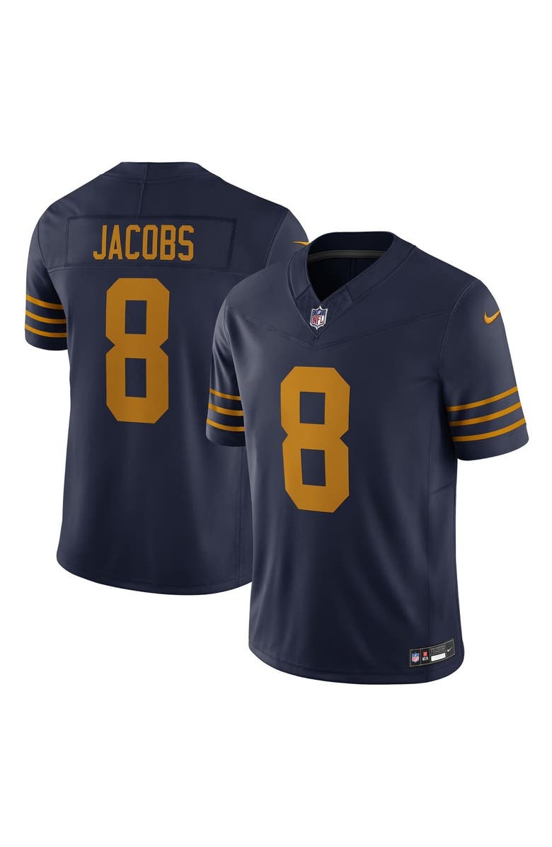 Nike Men's Nike Josh Jacobs Navy Green Bay Packers The 1923 Classic Vapor F.U.S.E. Limited Jersey, Main, color, Navy