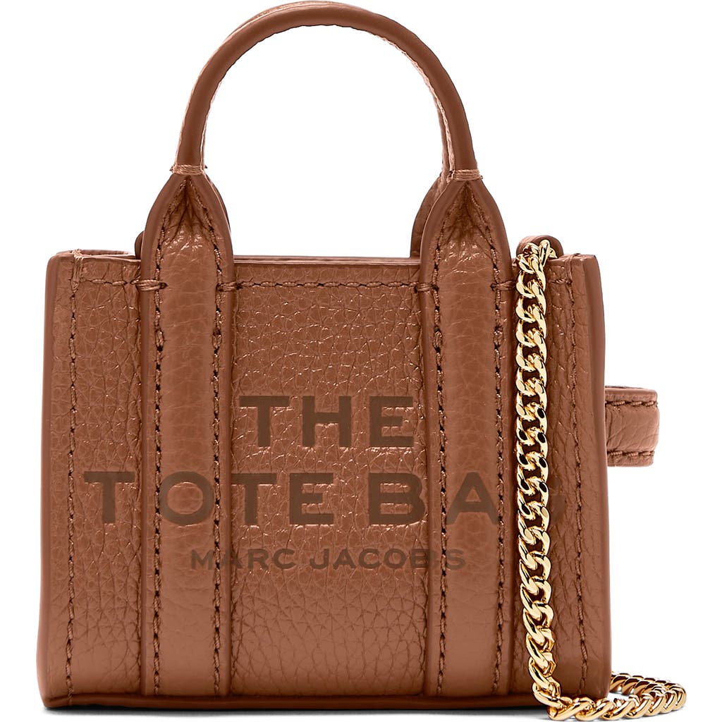 Marc Jacobs Borsa A Tracolla The Nano Tote Crossbody Argan Oil In Brown