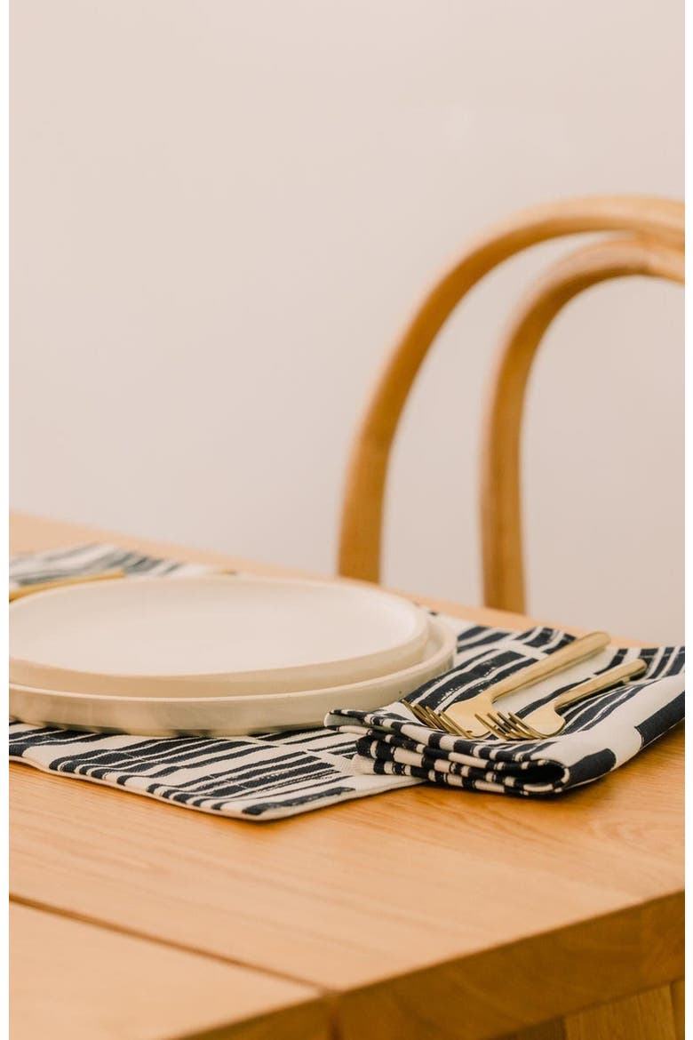 Marguerite in Indigo - Single Napkin, Alternate, color, Indigo
