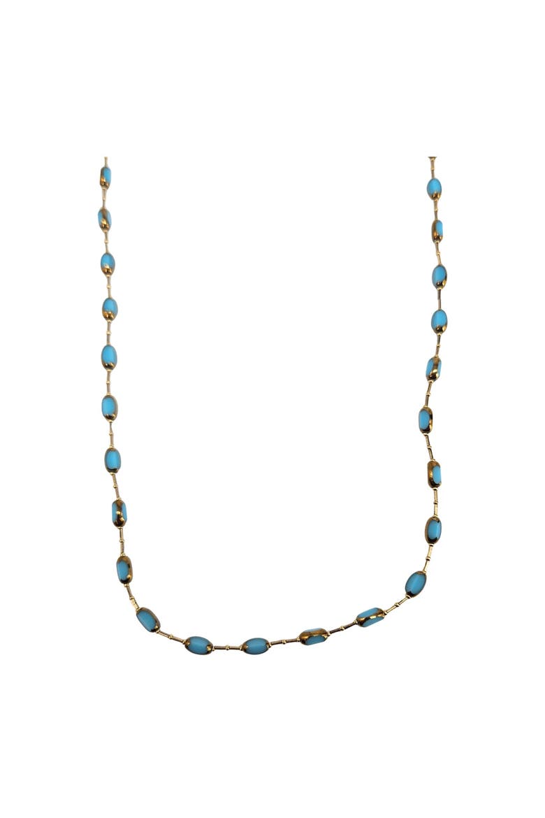 Turquoise Bead Necklace, Alternate, color, turquoise