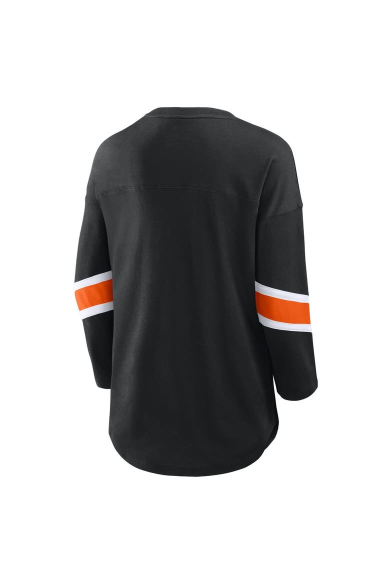 Women's Fanatics  Black Cincinnati Bengals Redzone 3/4-Sleeve T-Shirt, Alternate, color, Black