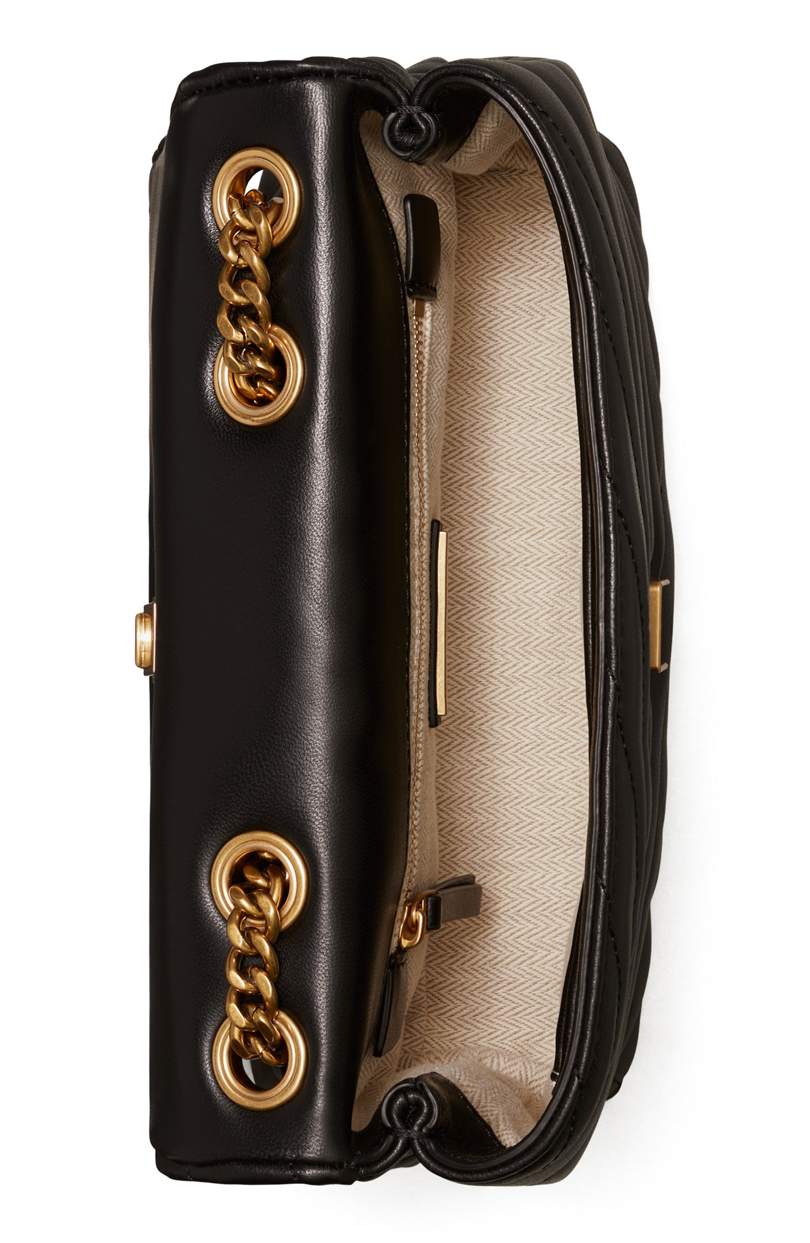 Tory Burch Kira Chevron Small Convertible Shoulder Bag, Alternate, color, 