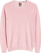 johnnie-O Hatched Cotton & Silk Blend Crewneck Sweater