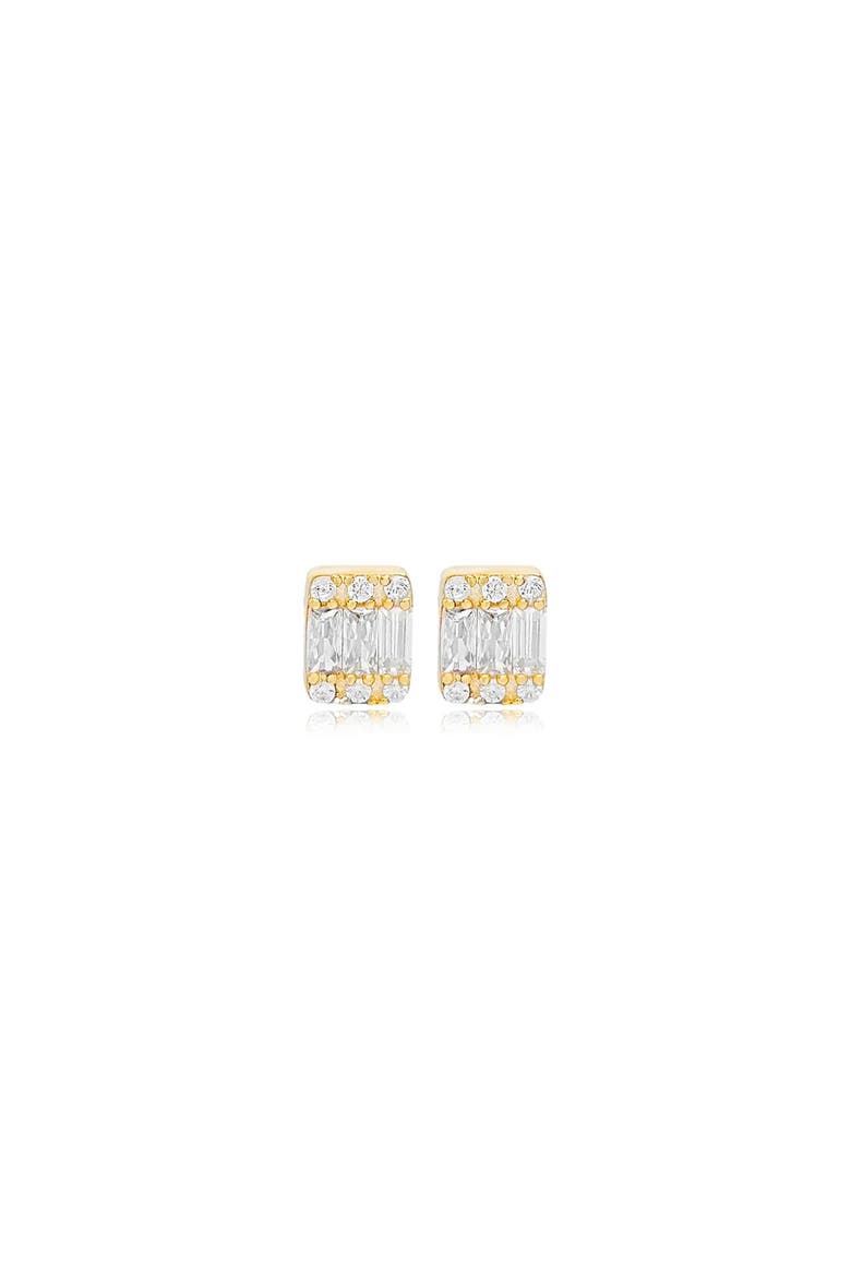 Mini Baguette Studs, Main, color, Gold