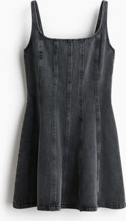 H&M Flared-skirt Denim Dress