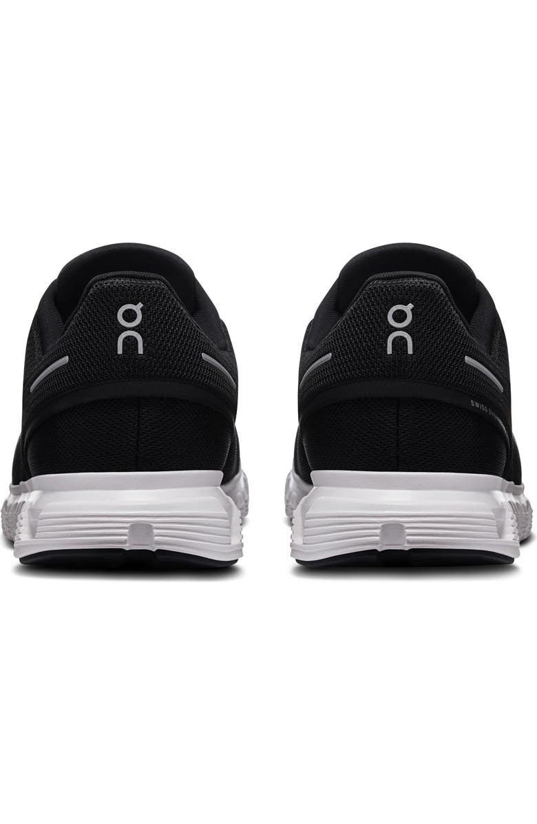 On Cloud 6 Sneaker, Alternate, color, Black/ White