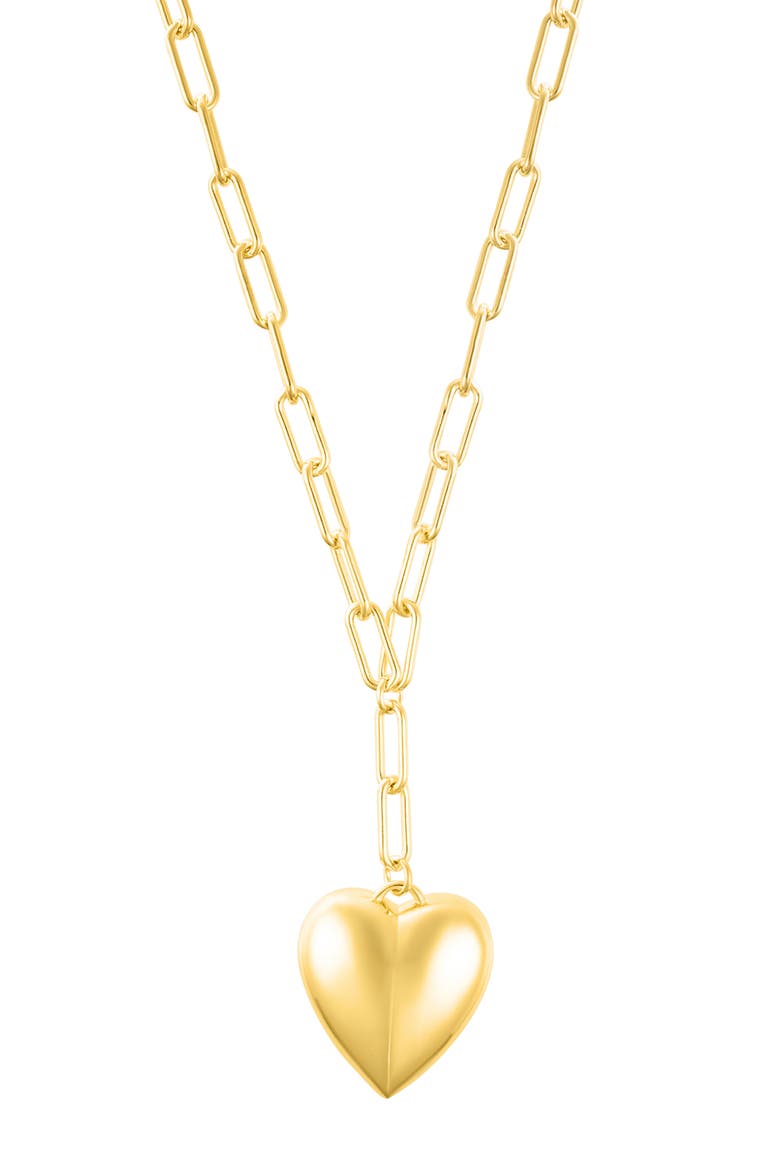 Heart Pendant Necklace, Main, color, GOLD
