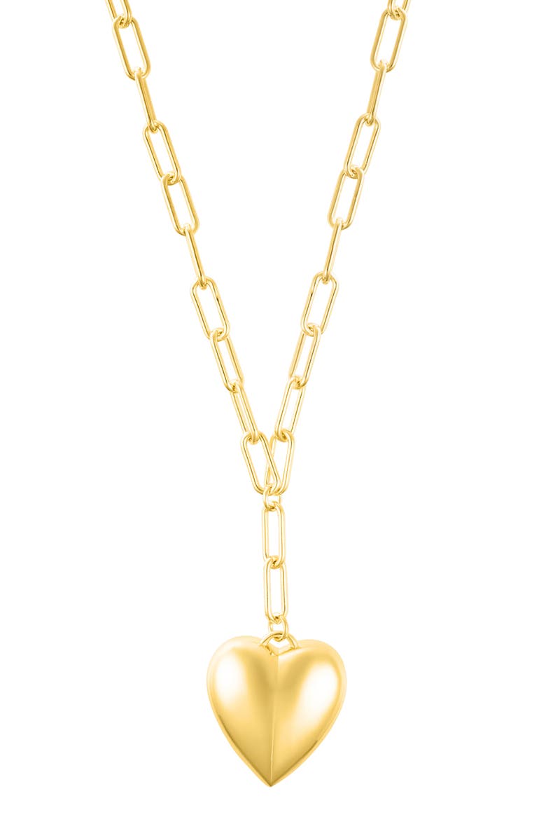 Adornia Heart Pendant Necklace, Main, color, Gold