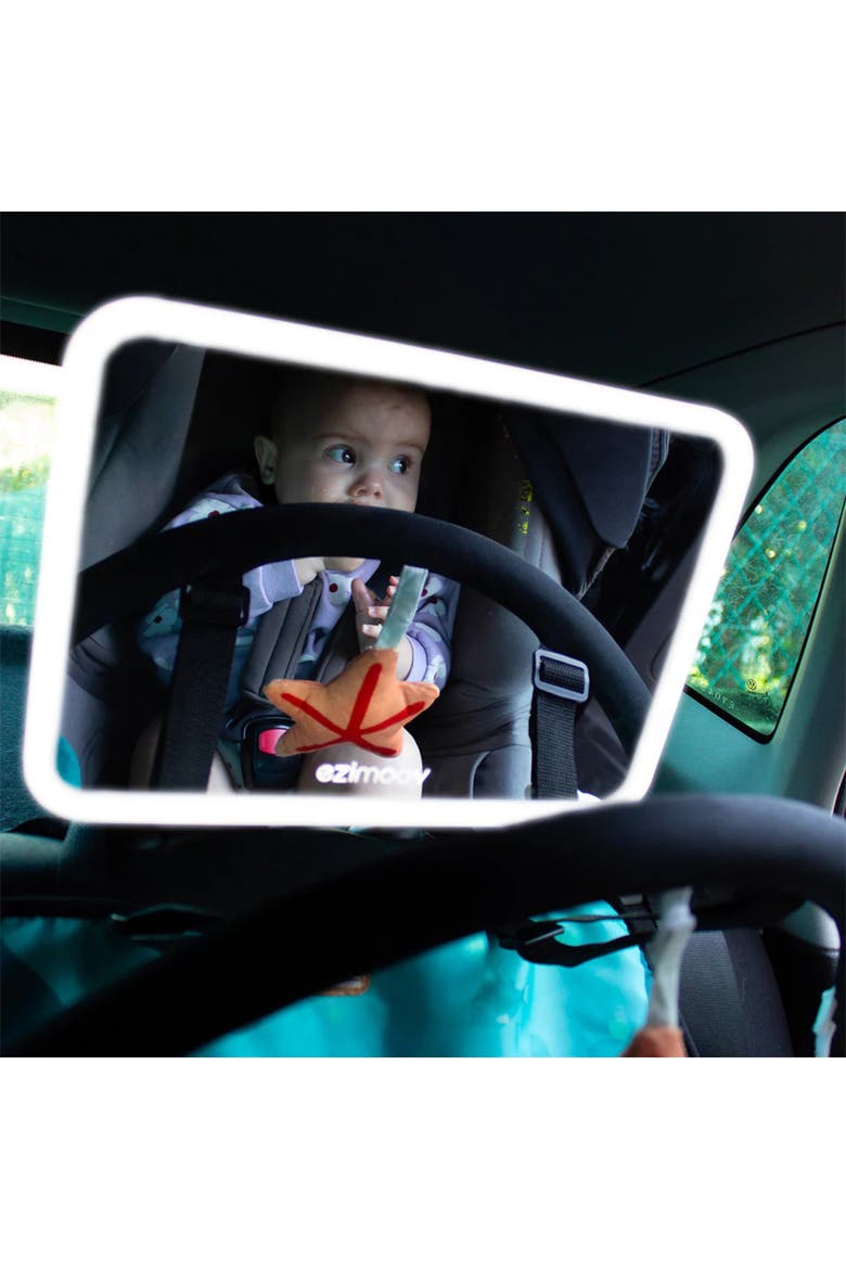 Ezi Baby Car LED Mirror, Alternate, color, White