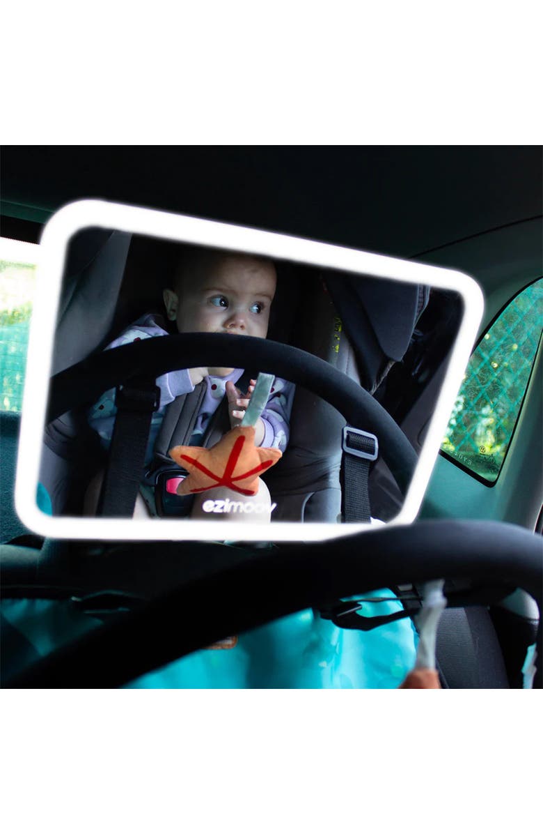 ezimoov Ezi Baby Car LED Mirror, Alternate, color, White
