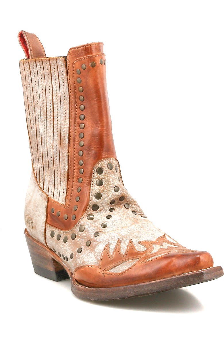Bed Stu Raise Western Boot, Main, color, Tan Rustic Nectar Lux