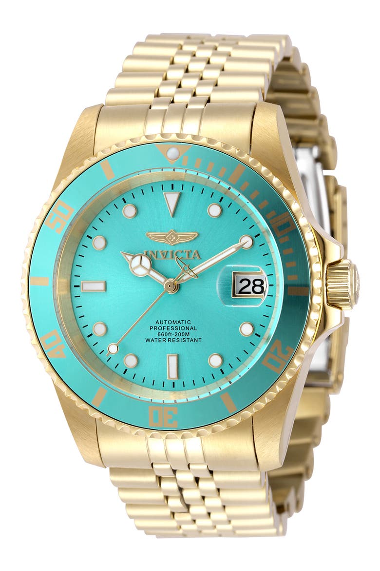 Pro Diver Automatic Bracelet Watch, Main, color, TIFFANY BLUE