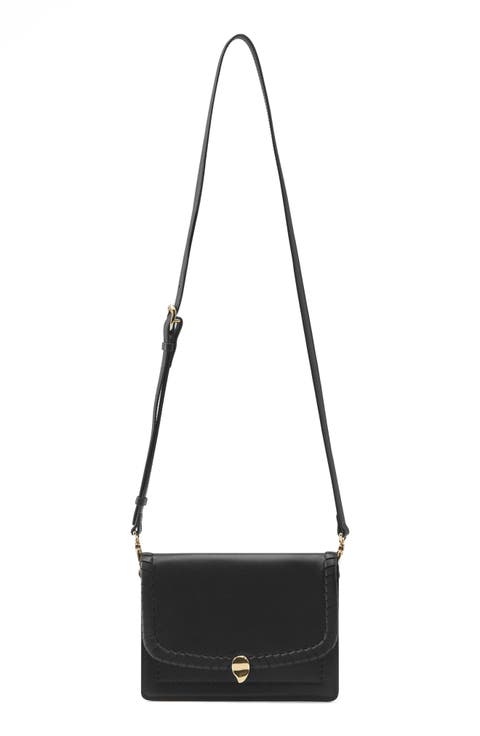 Dauphine Leather Crossbody Bag