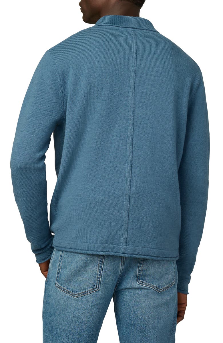 Joe's Long Sleeve Wool Polo Sweater, Alternate, color, Bluefin