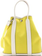 Pre-Owned Hermes Garden File Tote Toile and Leather 28